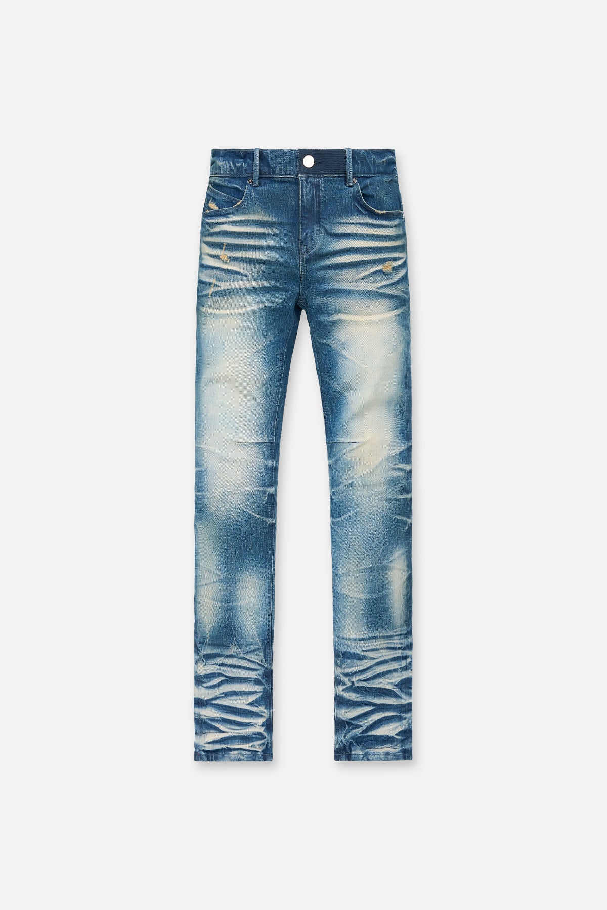 CLAYTON SKINNY JEAN | STACKED MEDIUM BLUE