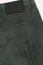 BRYANT SKINNY JEAN | DUSTY OLIVE TRIPLE CROSS