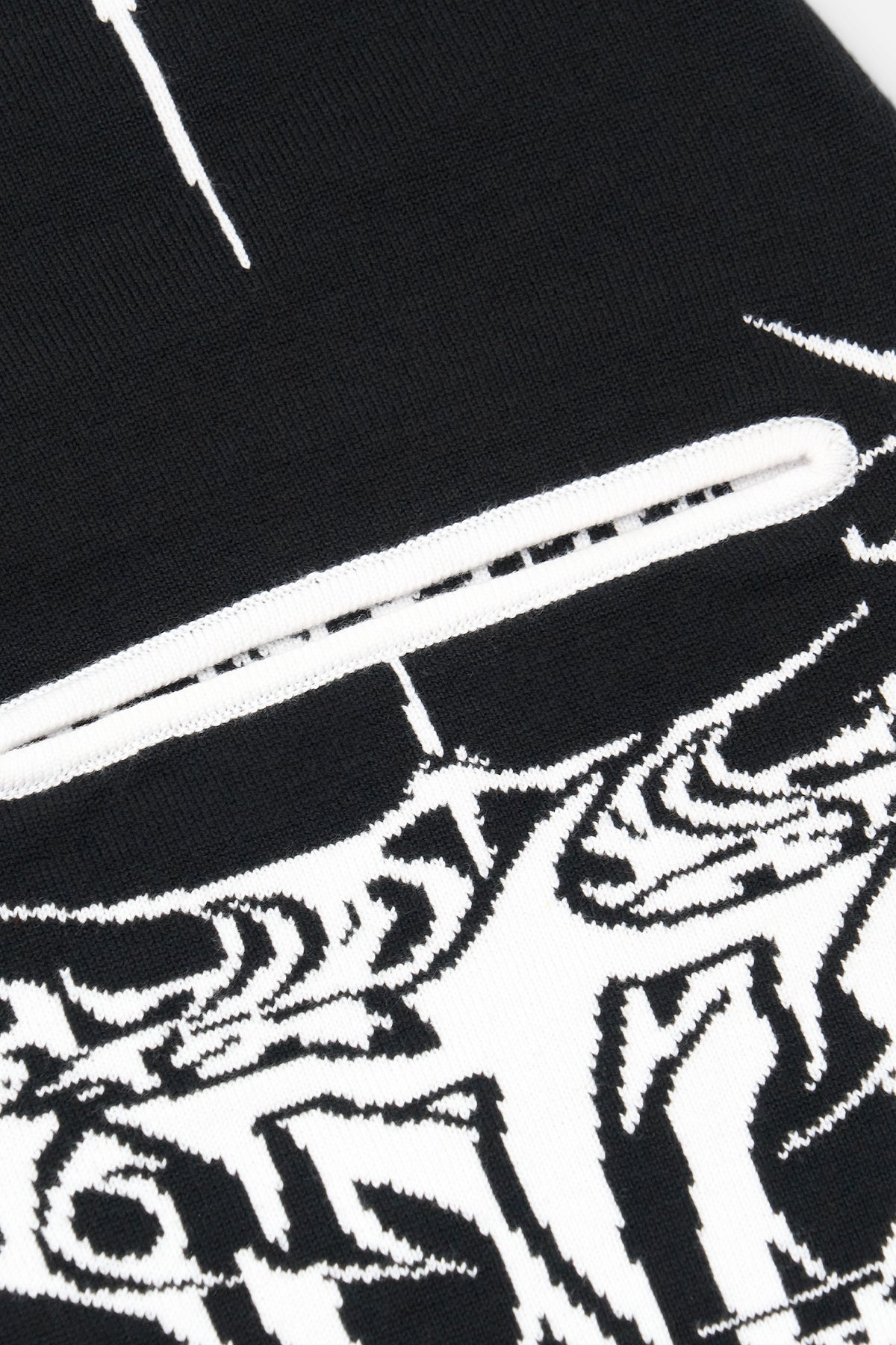 JAY SKI MASK | BLACK WHITE CYBER SIGILISM