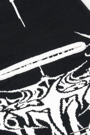 JAY SKI MASK | BLACK WHITE CYBER SIGILISM