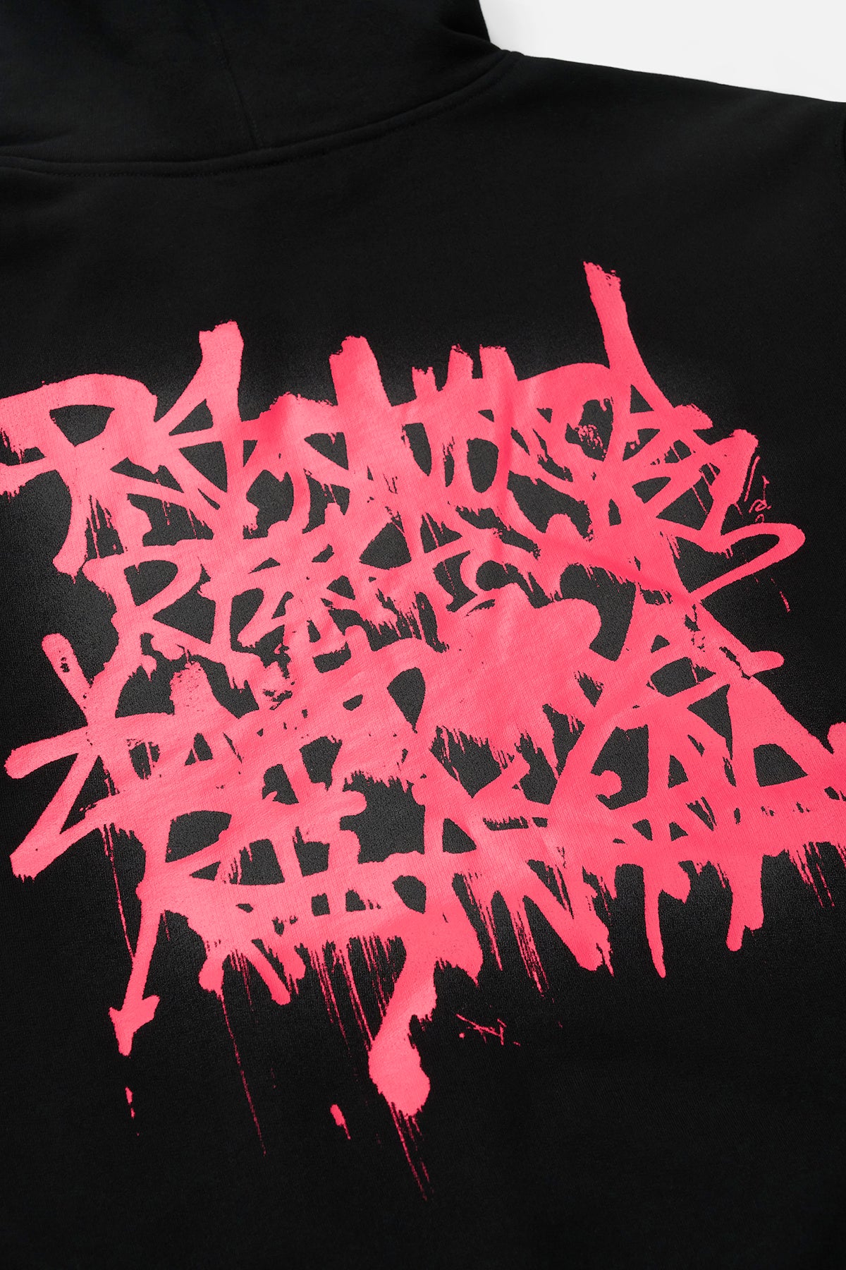 JORDAN OVERSIZED HOODIE | BLACK GRAFFITI PINK