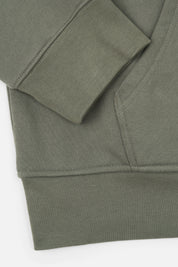 FLOYD ZIP UP HOODIE | OLIVE MILITARY PATCH