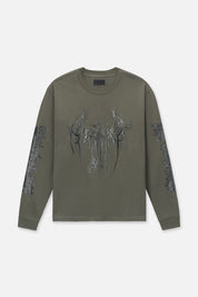 LAWRENCE LONG SLEEVE TEE | OLIVE CYBER SIGILISM RTA
