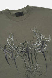 LAWRENCE LONG SLEEVE TEE | OLIVE CYBER SIGILISM RTA