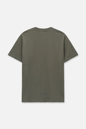 COLIN OVERSIZED SHORT SLEEVE TEE | OLIVE CYBER SIGILISM