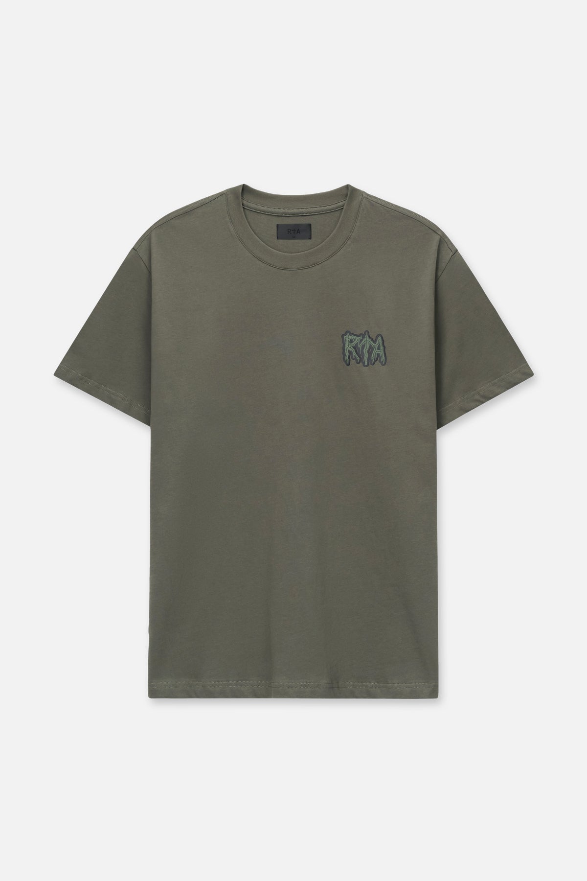 COLIN OVERSIZED SHORT SLEEVE TEE | OLIVE RTA SIGILISM