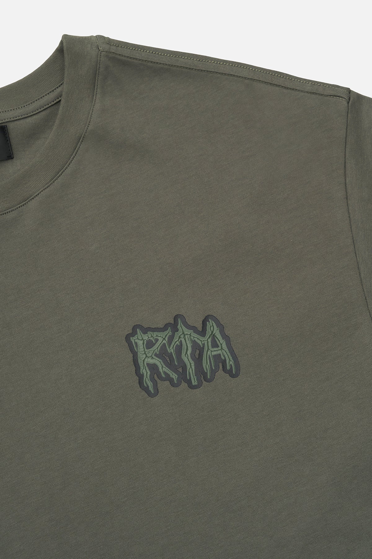 COLIN OVERSIZED SHORT SLEEVE TEE | OLIVE RTA SIGILISM