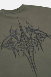 COLIN OVERSIZED SHORT SLEEVE TEE | OLIVE RTA SIGILISM