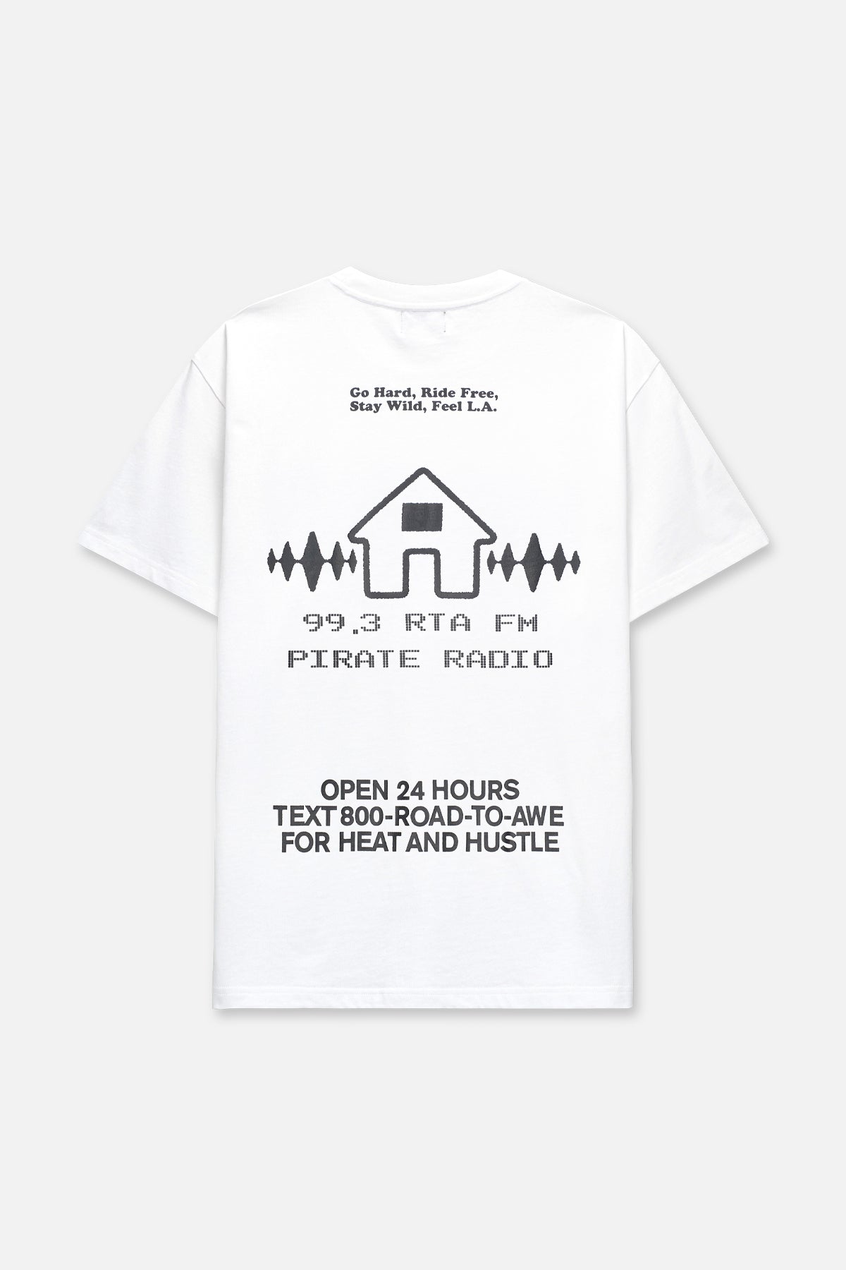 COLIN OVERSIZED SHORT SLEEVE TEE | WHITE RADIO HOUSE