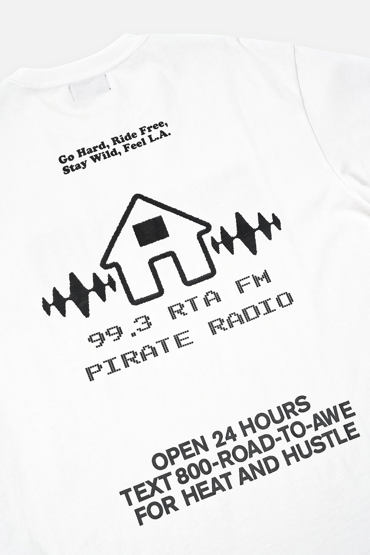 COLIN OVERSIZED SHORT SLEEVE TEE | WHITE RADIO HOUSE