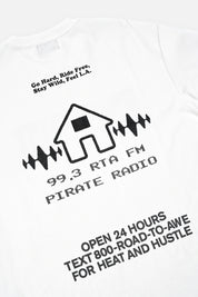 COLIN OVERSIZED SHORT SLEEVE TEE | WHITE RADIO HOUSE