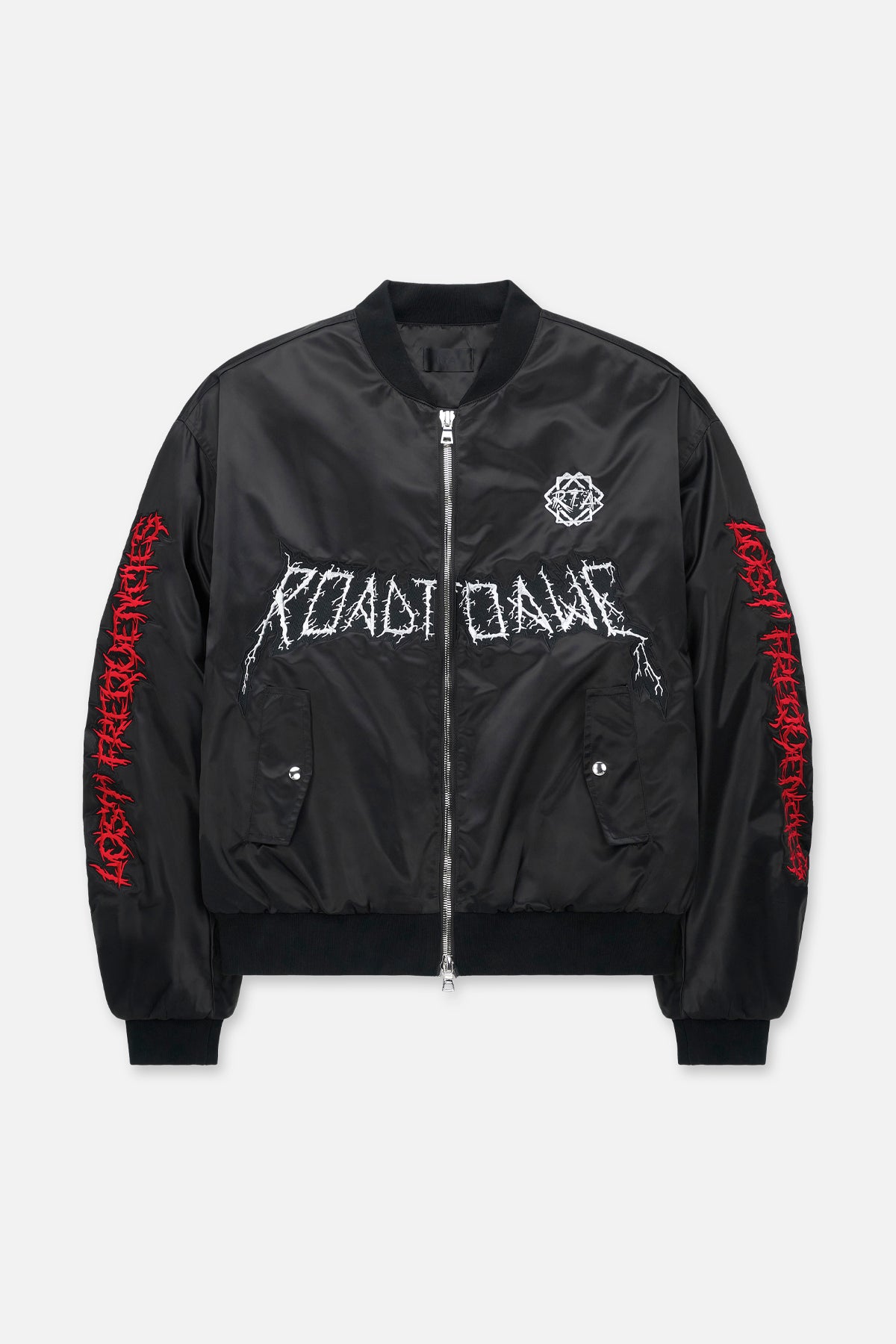 HARVARD JACKET | SHINY BLACK LOST FREQUENCIES