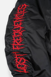 HARVARD JACKET | SHINY BLACK LOST FREQUENCIES