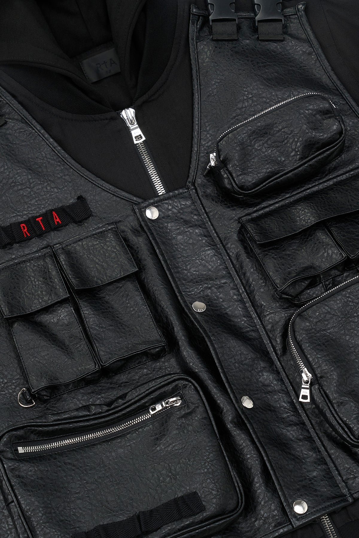 Men's Black Tactical Jacket Leather | RTA