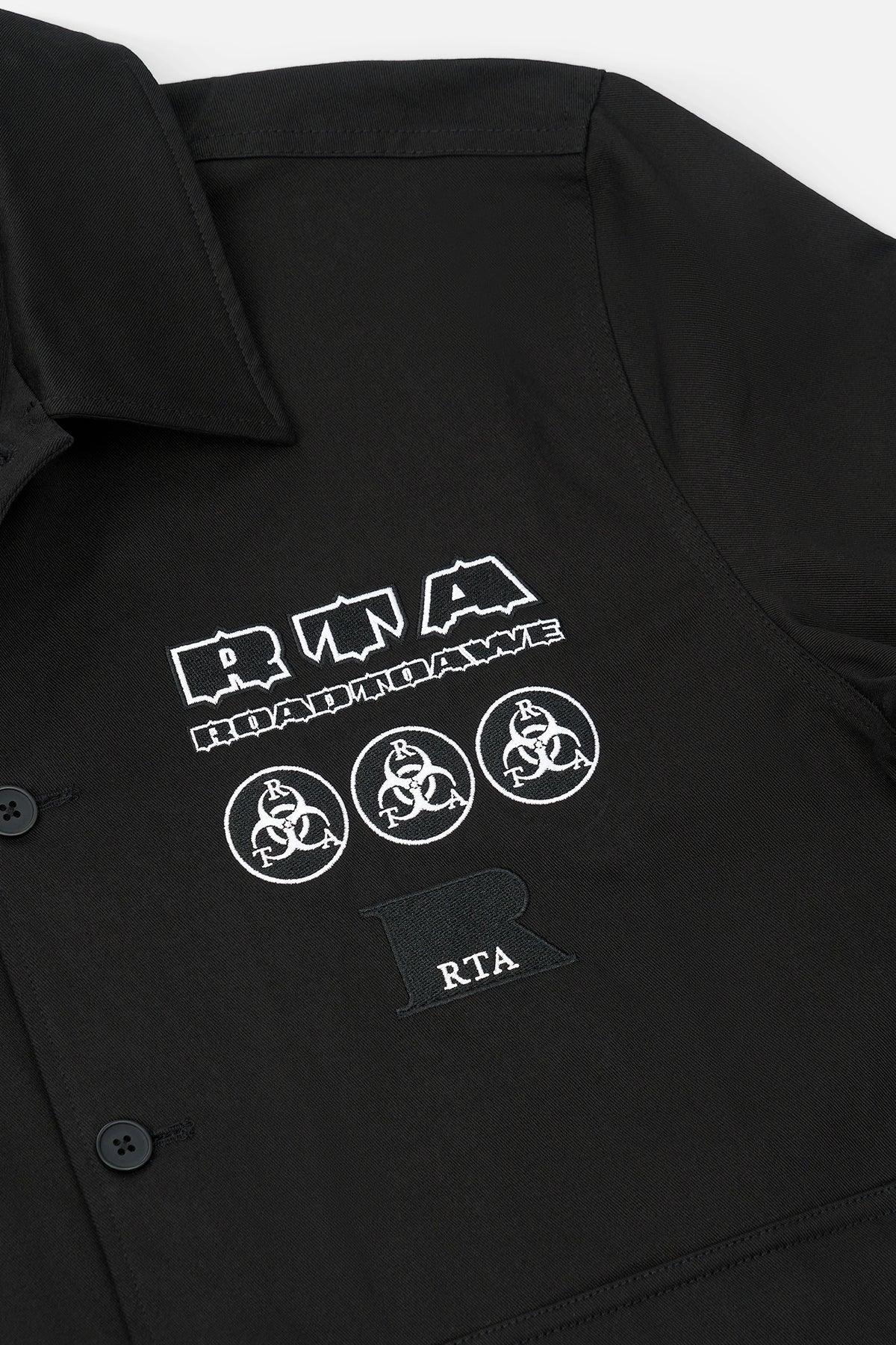 NILTON TOP | BLACK MILITARY PATCH