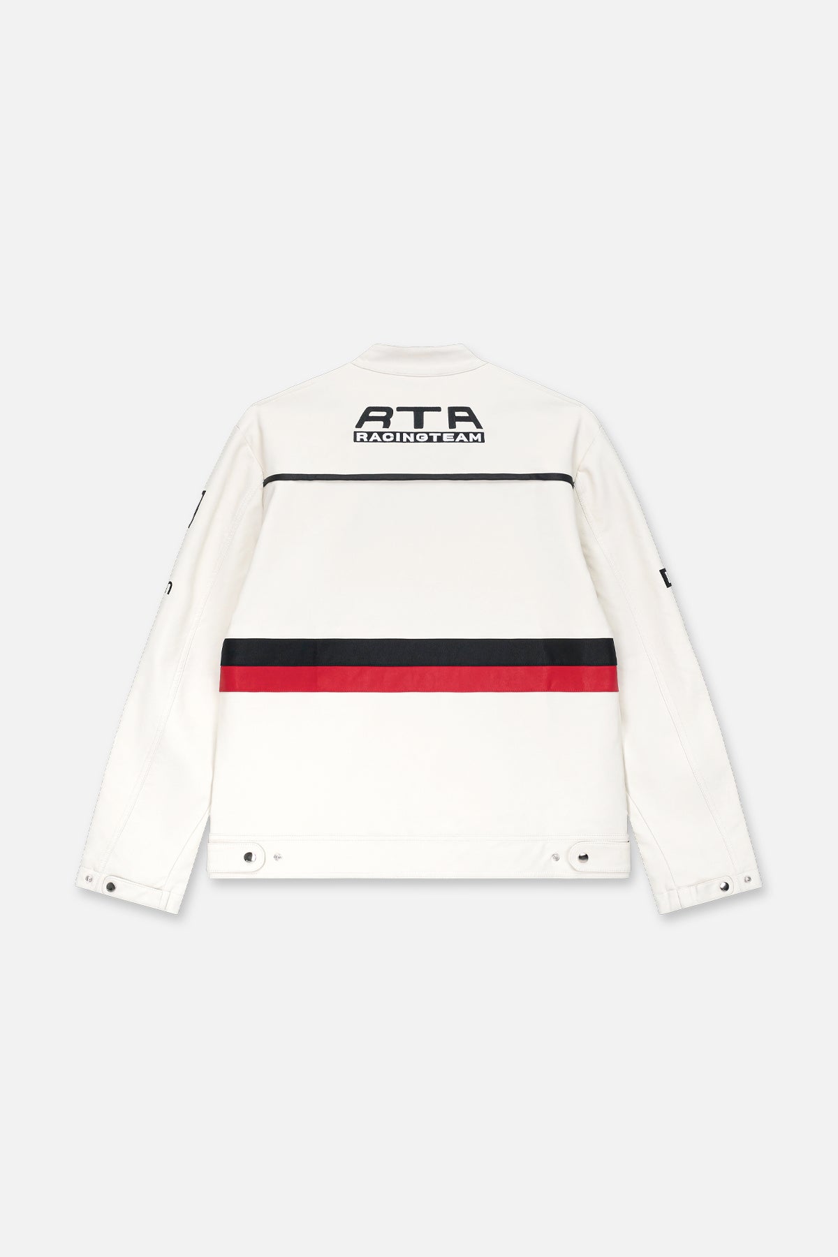 Men's White Faux Leather Moto Jacket | RTA