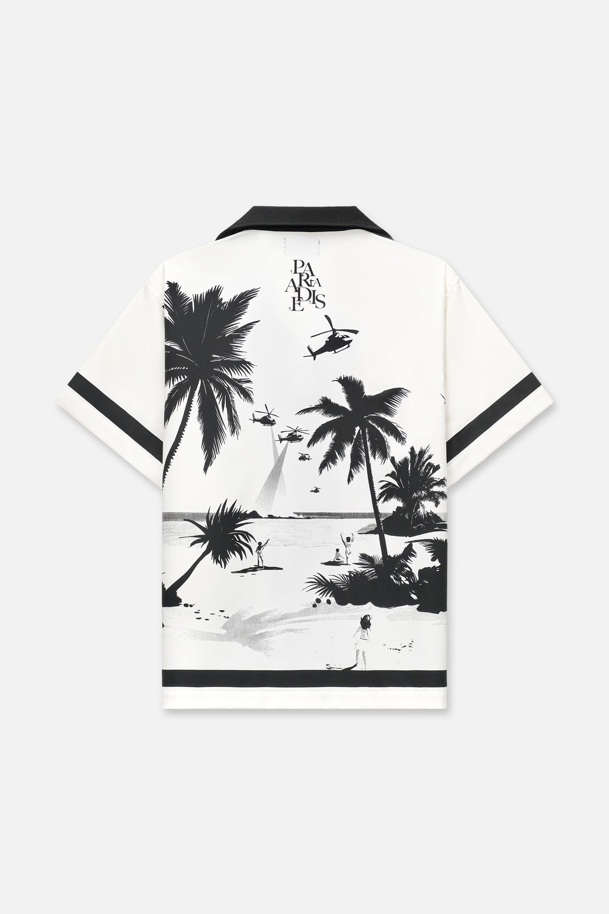 NATHAN SHORT SLEEVE SHIRT | WHITE PALM TREES