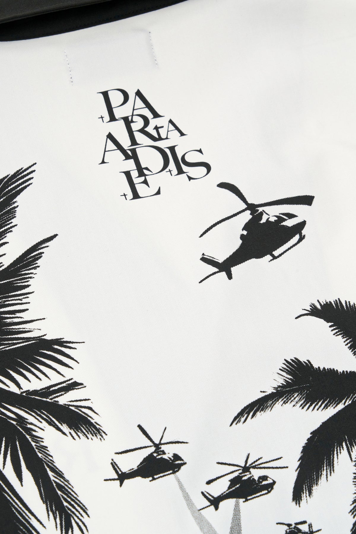NATHAN SHORT SLEEVE SHIRT | WHITE PALM TREES