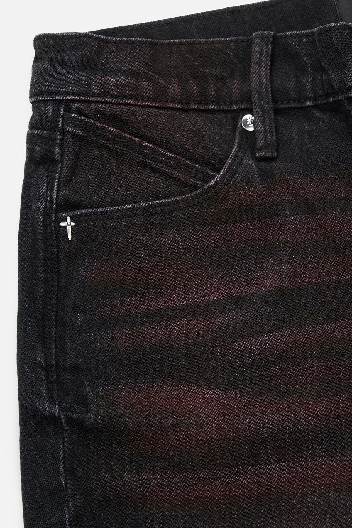 DENIS SKINNY JEAN | BLACK RED GLOW