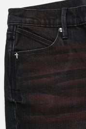 DENIS SKINNY JEAN | BLACK RED GLOW