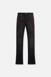 DENIS SKINNY JEAN | BLACK RED GLOW
