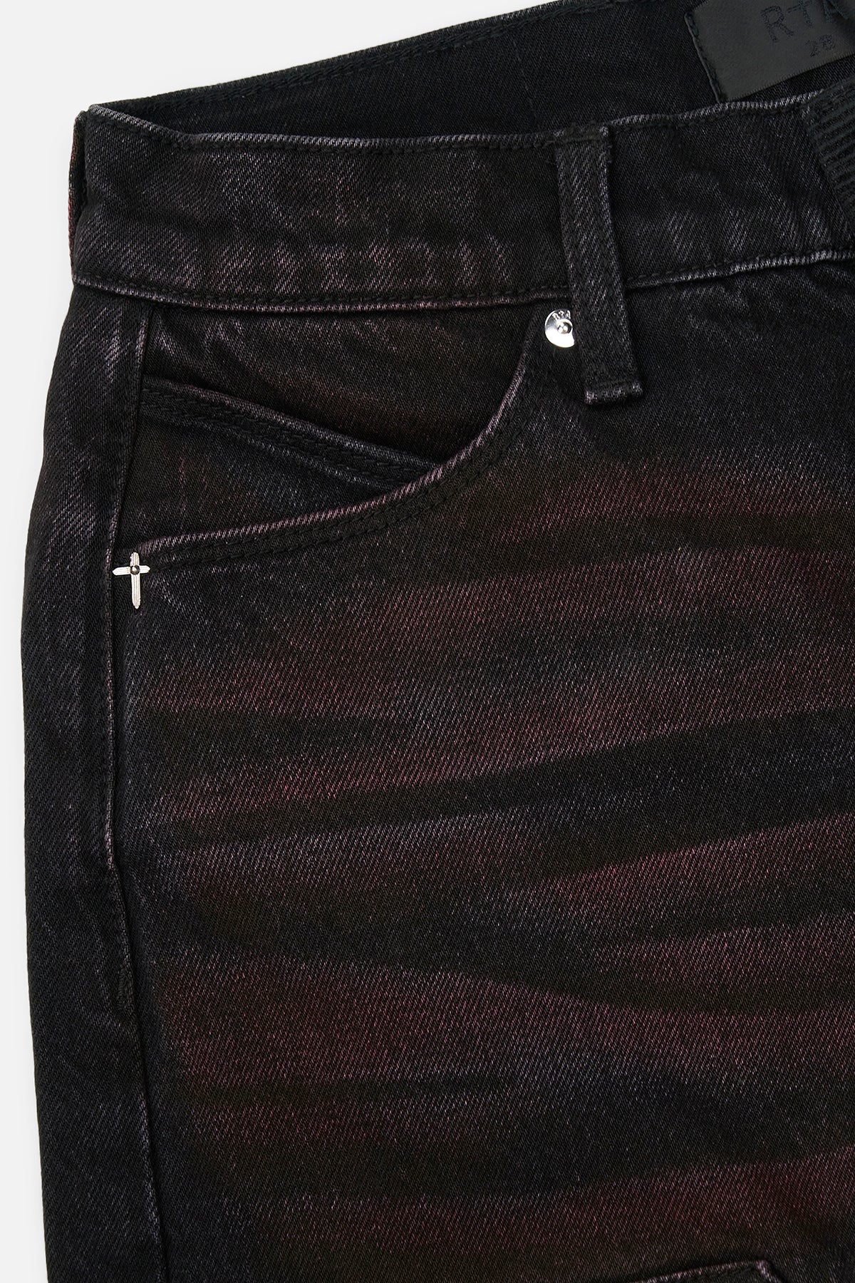 RYAN WIDE LEG CARPENTER JEAN | BLACK RED GLOW