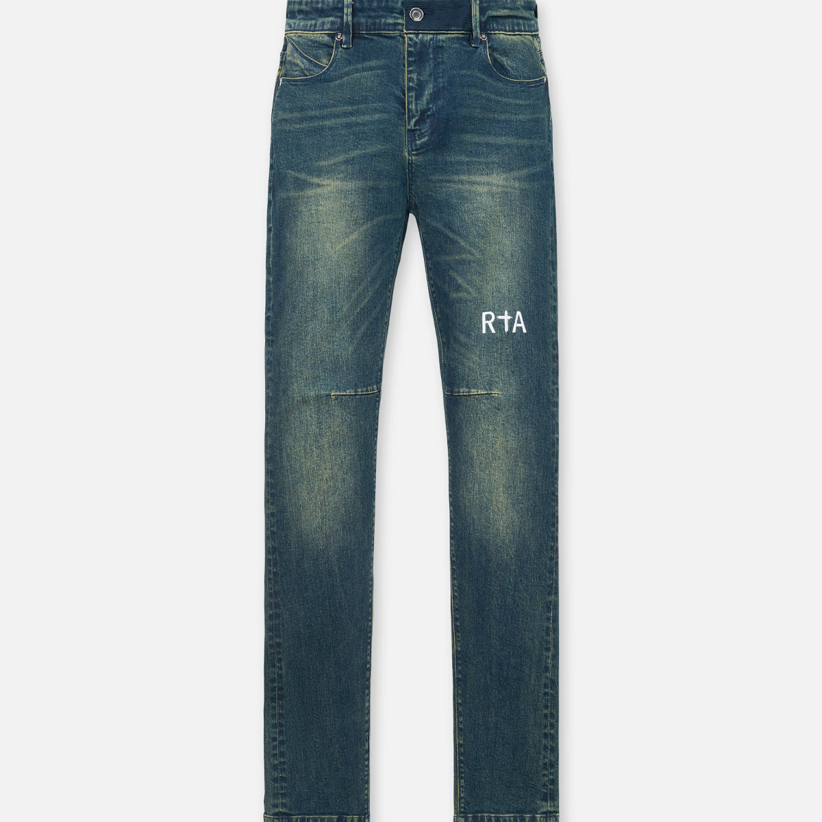 Blue Mineral Denim Bryant Skinny Jeans - Front View | RTA