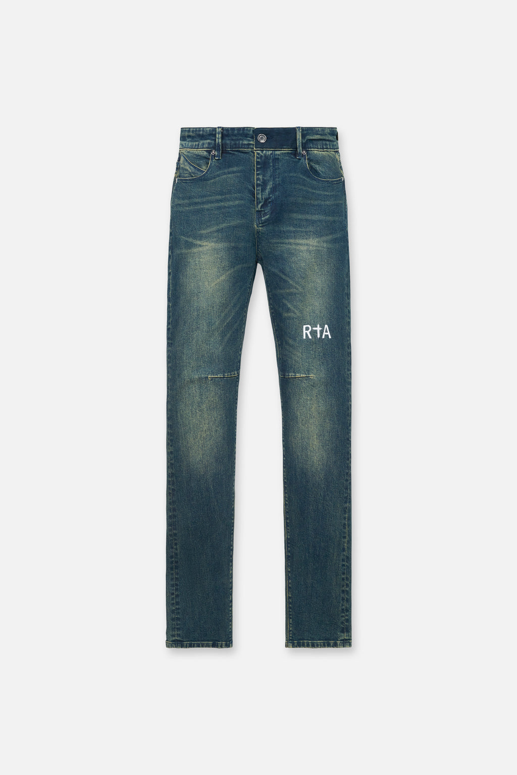 Leather Rta Jeans Men's Waxed Coated Denim Jeans | RTA