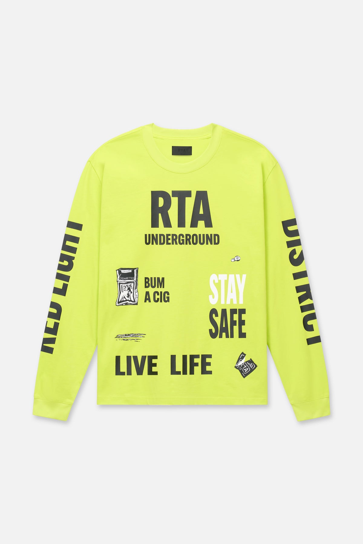 LAWRENCE LONG SLEEVE TEE | NEON RTA UNDERGROUND