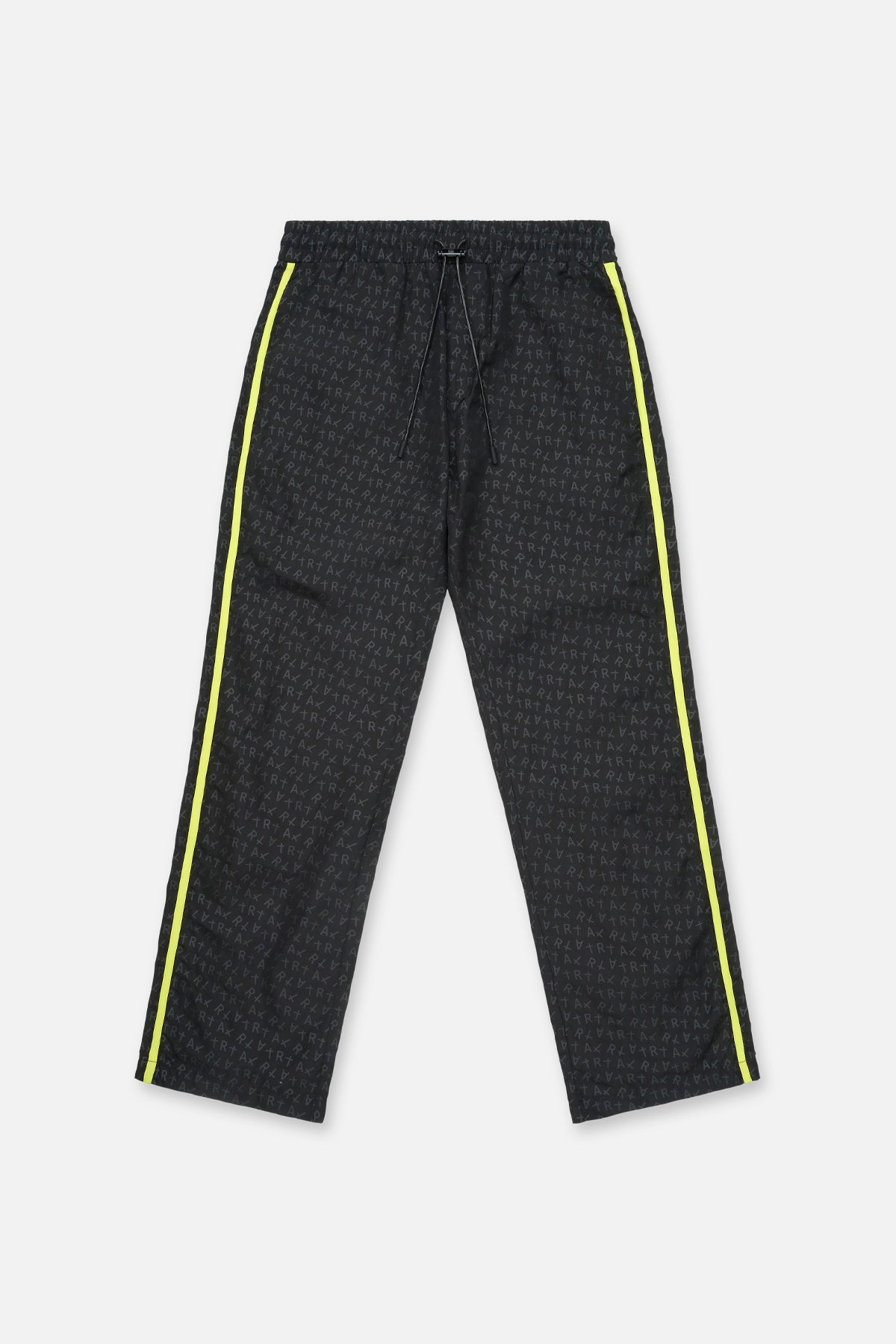 新品  TRACK PANT everyone BLACK S Men's Black Track Pant Logo Print | RTA