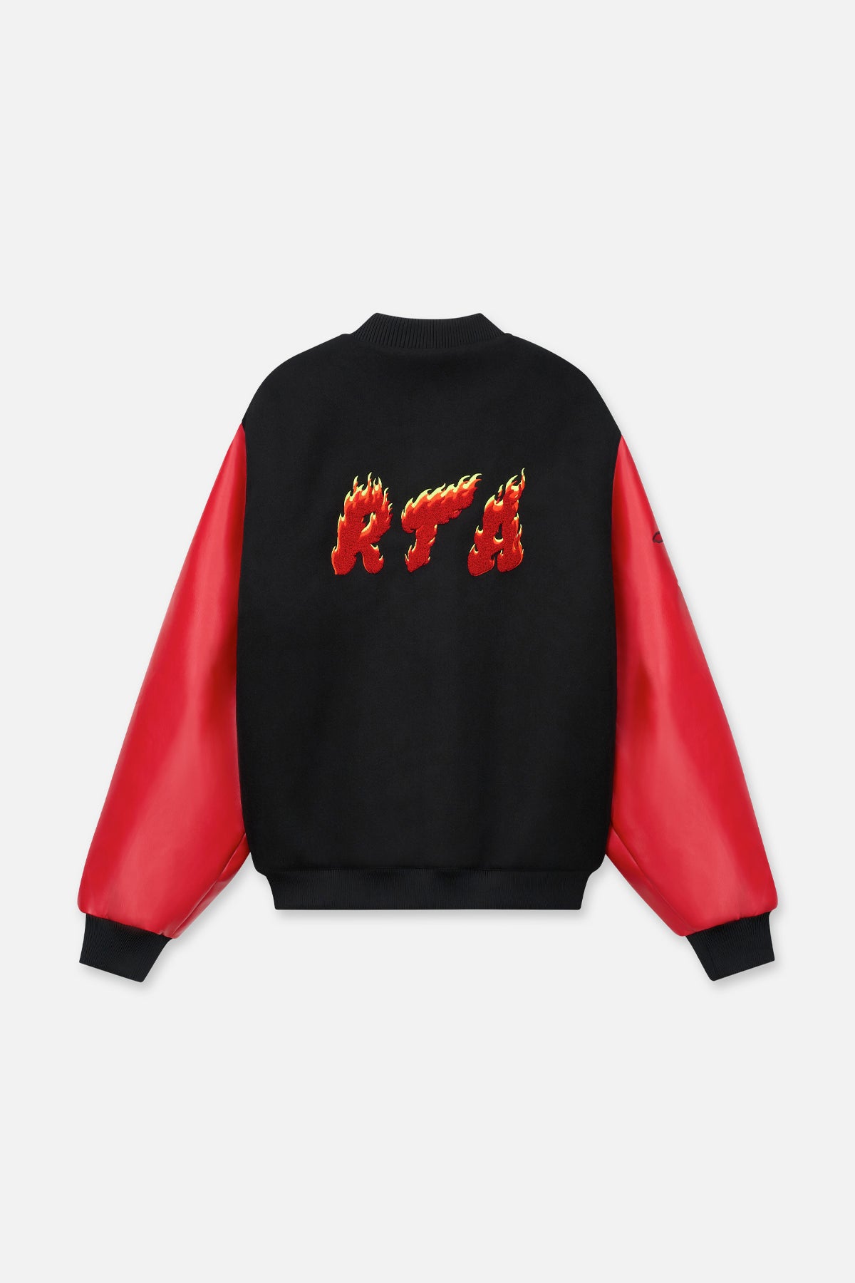 Men's Black Red Varsity Jacket | RTA