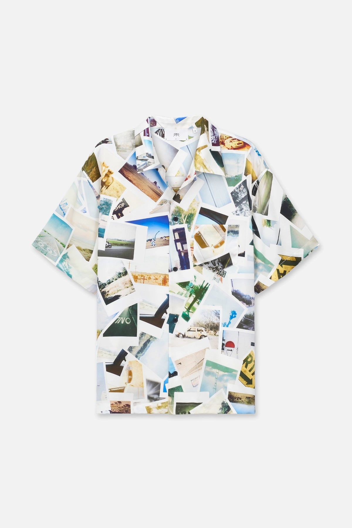 SILK SHORT SLEEVE SHIRT | PHOTO COLLAGE