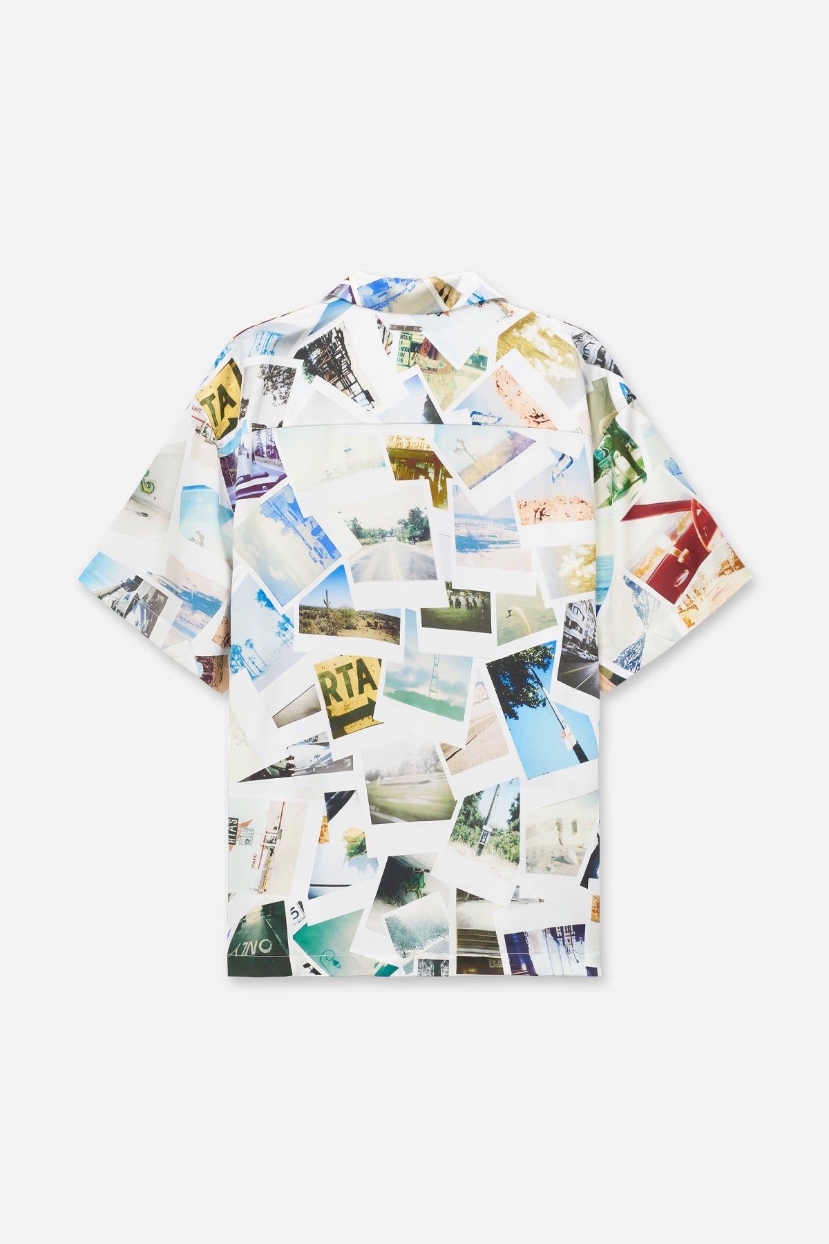 SILK SHORT SLEEVE SHIRT | PHOTO COLLAGE