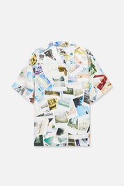 SILK SHORT SLEEVE SHIRT | PHOTO COLLAGE