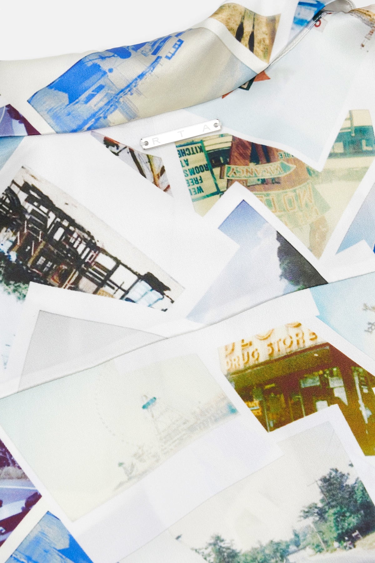 SILK SHORT SLEEVE SHIRT | PHOTO COLLAGE