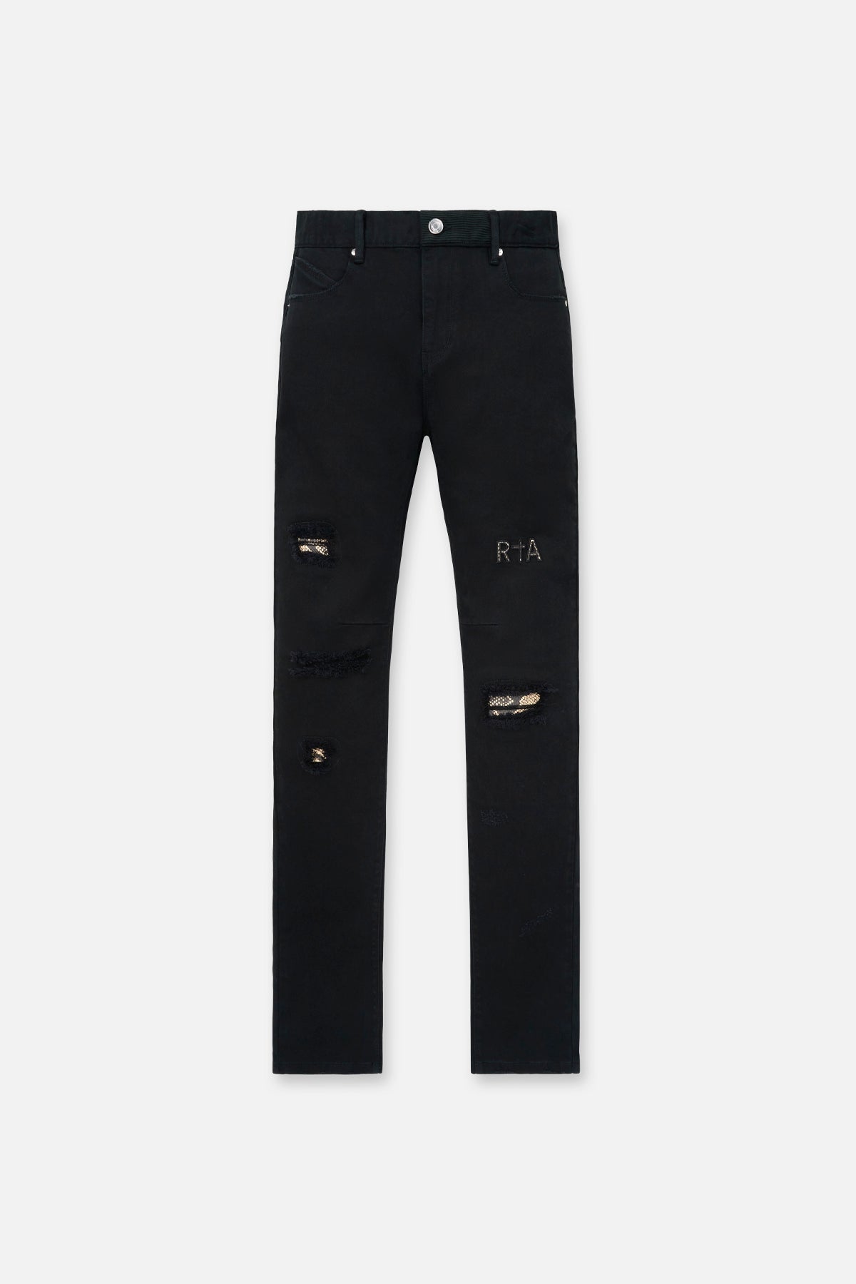 BRYANT SKINNY JEAN | BLACK DISTRESSED SNAKE