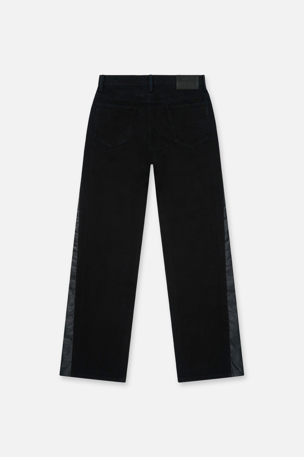Men's Black Snake Straight Leg Jeans | RTA