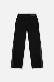 ZED STRAIGHT LEG JEAN | BLACK SNAKE PANELS
