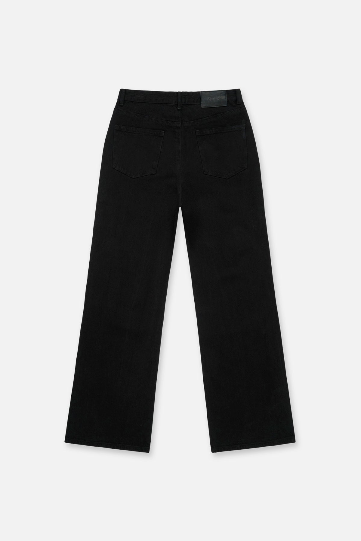 JAMIE WIDE LEG FLARE JEAN | BLACK SCRATCHED