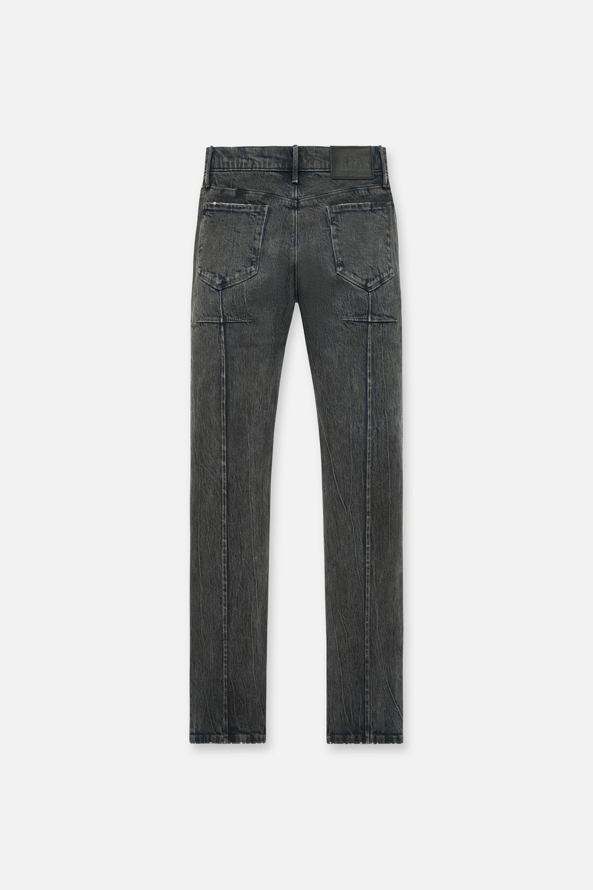 コーティングデニム RtA スキニー Men's Grey Waxed Clayton Skinny Jeans | RTA