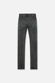 CLAYTON SKINNY JEAN | GREY COATED BLUE