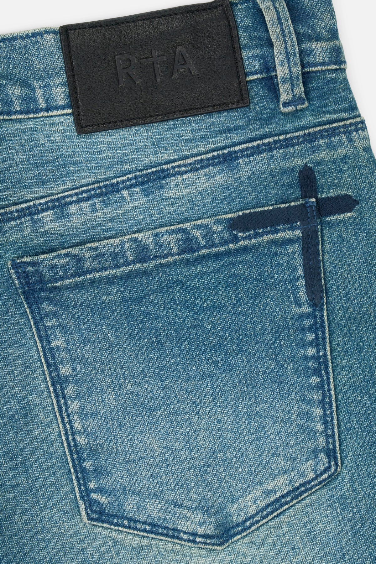 BRYANT SKINNY JEAN | BLUE DISTRESSED SNAKE