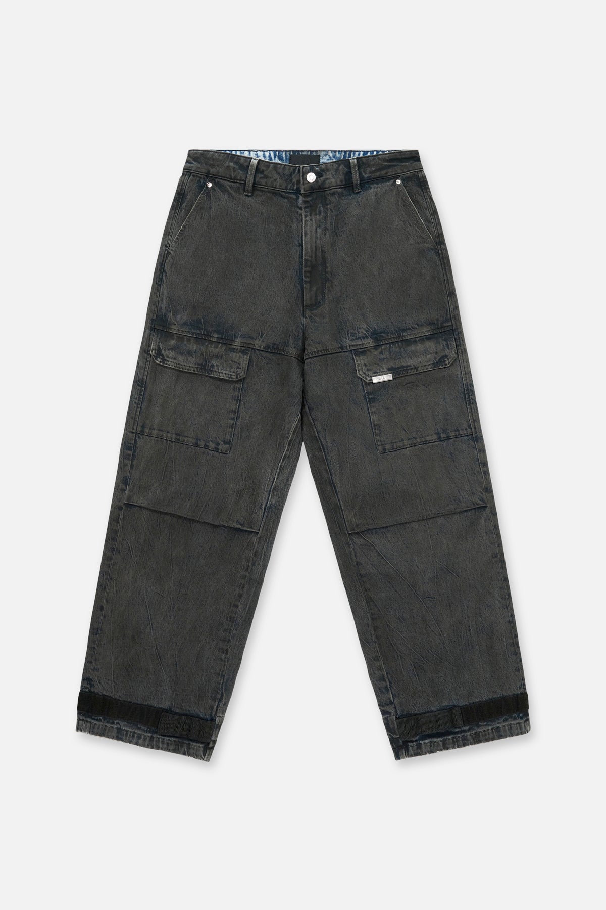 WYLIE CARGO JEAN | GREY COATED BLUE