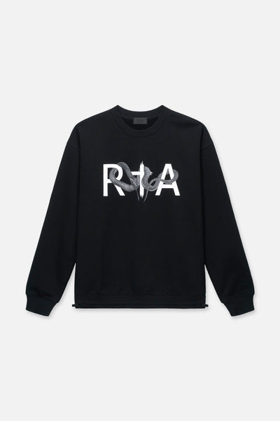 Men's Black Cotton Sweatshirt | RTA