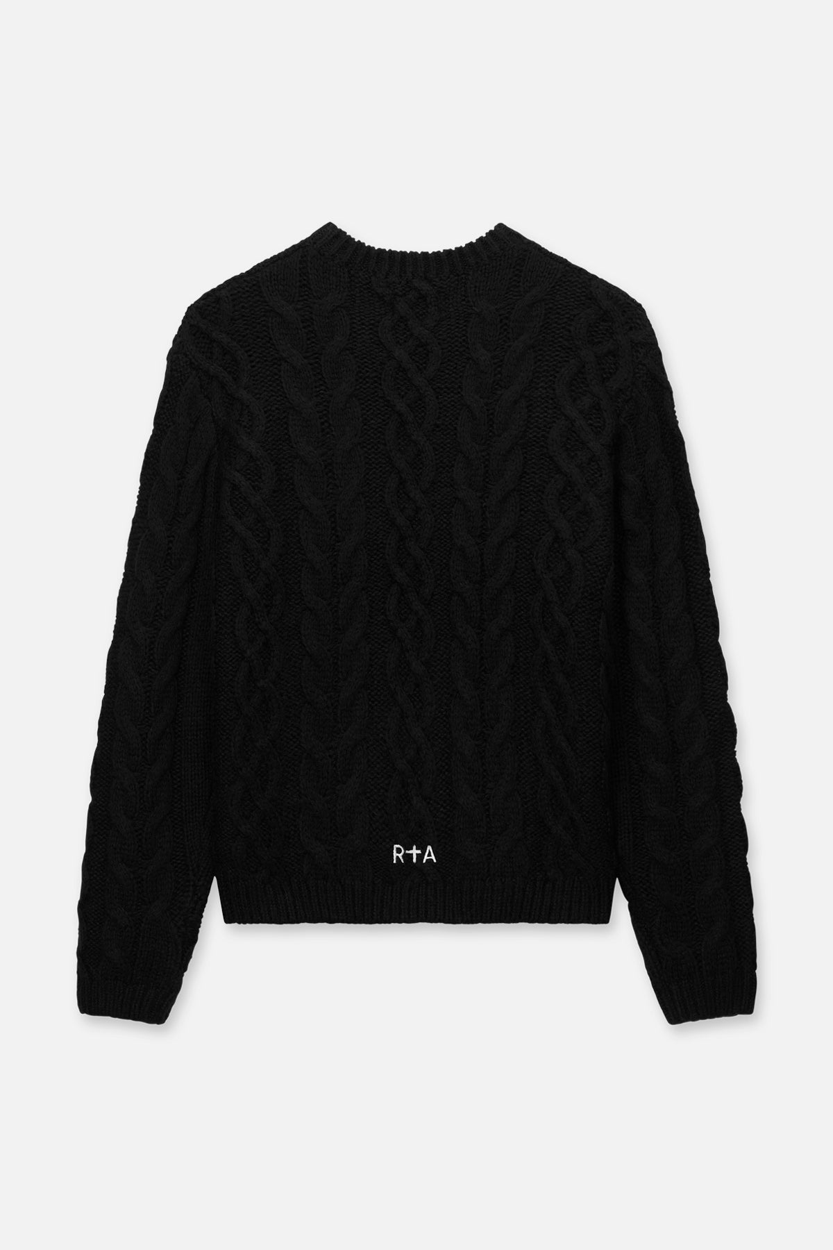 ETHAN SWEATER | BLACK CABLE KNIT