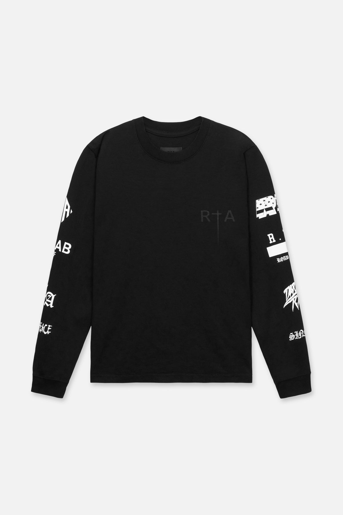 Men's Black Long Sleeve Graphic Tee | RTA