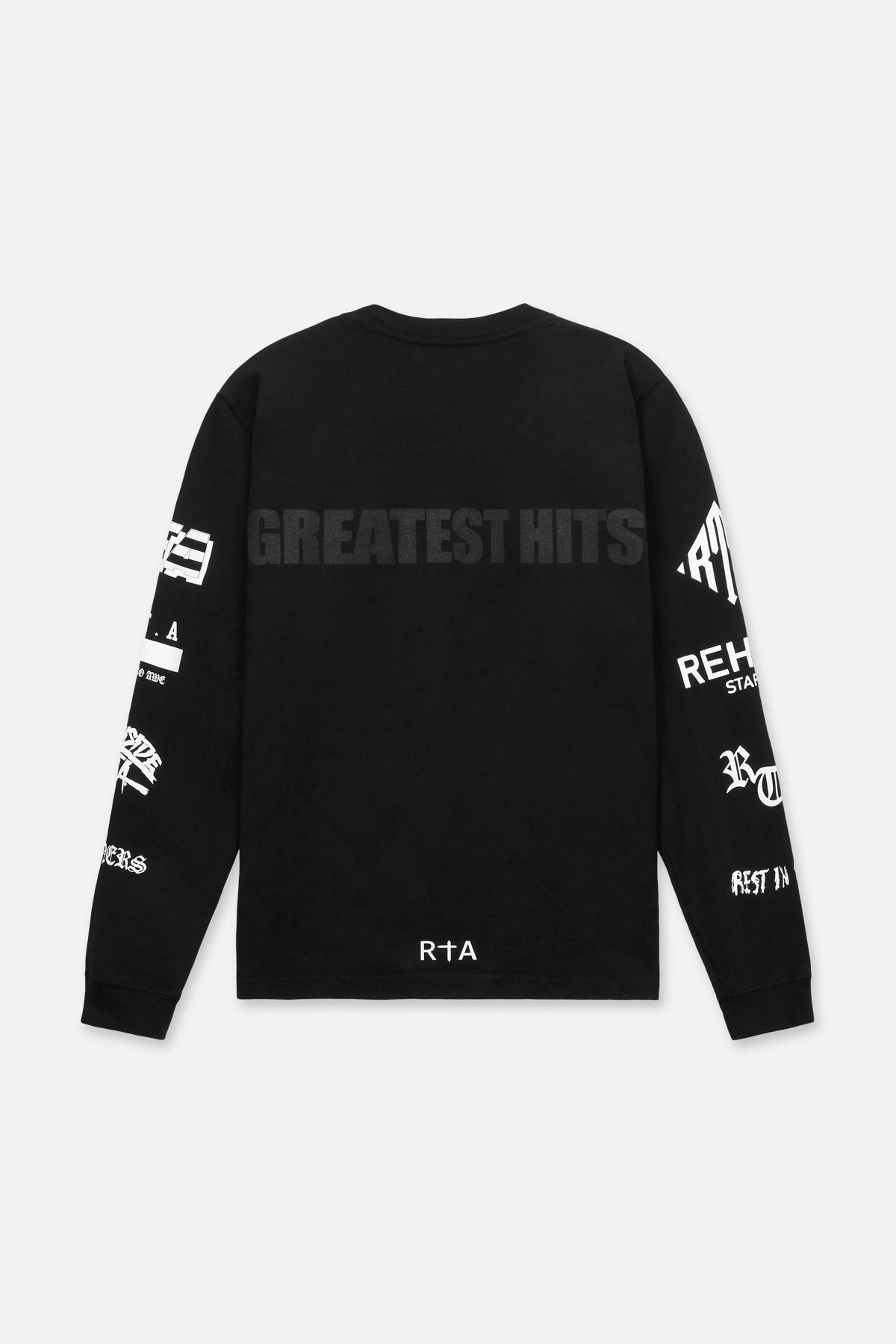 トップス typeshade REBELLION LONG T SHIRT BLACK Men's Black Long Sleeve Graphic Tee | RTA