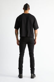 BRYANT SKINNY JEAN | BLACK LOGO