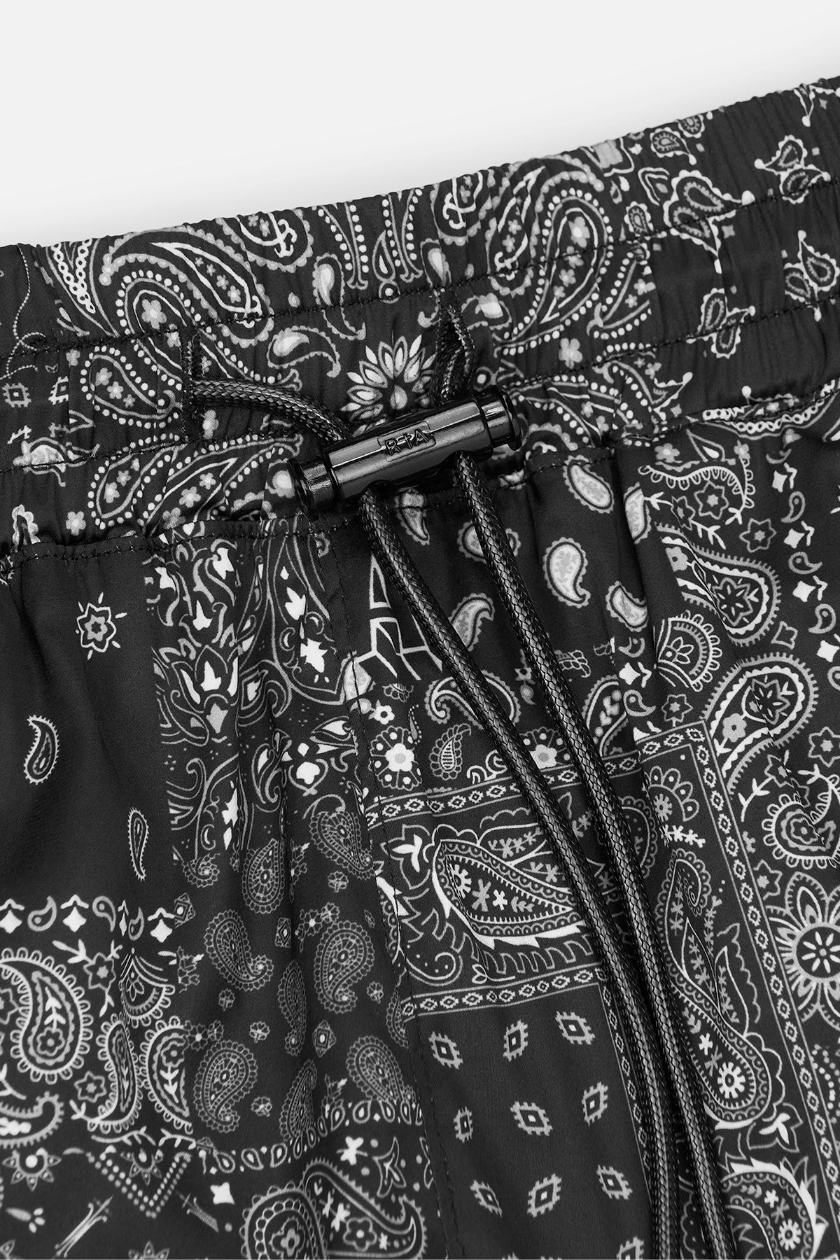CLYDE SWIM SHORT | BLACK WHITE RTA BANDANA