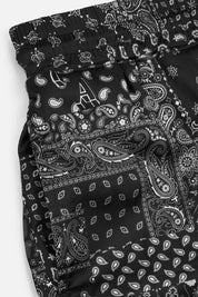 CLYDE SWIM SHORT | BLACK WHITE RTA BANDANA